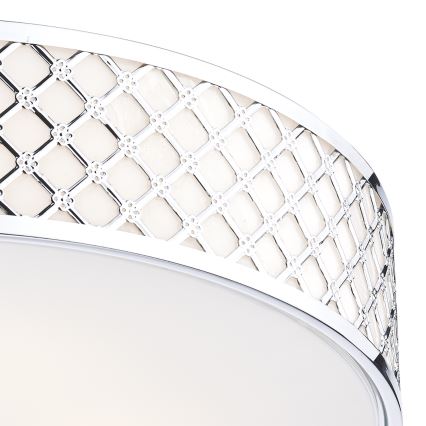 Där Lighting CIV5050 - Потолочный светильник CIVIC 5×E14/60 Вт/230 В, диаметр 50 см, глянцевый хром