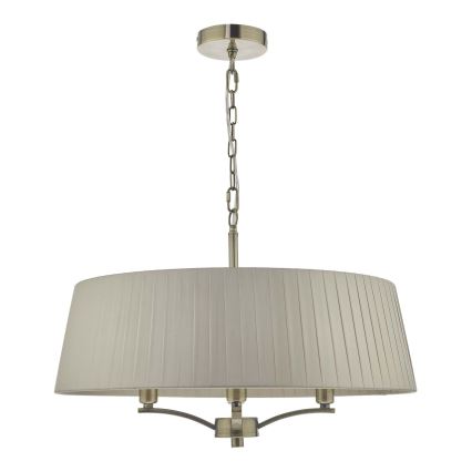 Där Lighting CRI0429 - Люстра на цепи CRISTIN 4xE14/40W/230V латунь/taupe