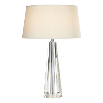 Där Lighting CYP4208 - Настольная лампа CYPRUS 1xE27/60W/230V кремовая/прозрачная