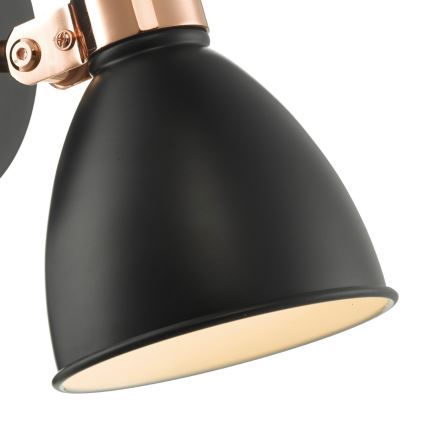 Där Lighting FRE0722 - Настінний точковий світильник FREDERICK 1xE14/40W/230V чорний