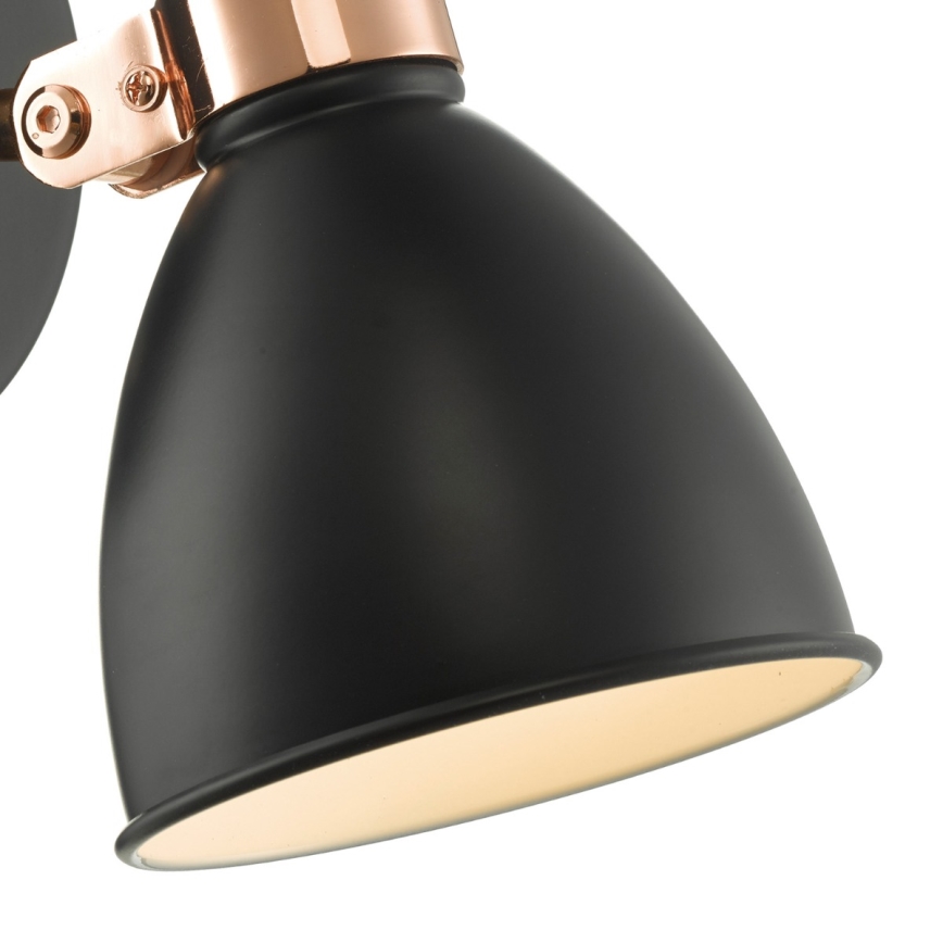 Där Lighting FRE0722 - Настінний точковий світильник FREDERICK 1xE14/40W/230V чорний