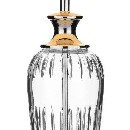 Där Lighting HIN4208 - Настольная лампа HINTON 1xE27/60W/230V белый/глянцевый хром