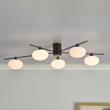 Där Lighting JAS5422 - Накладна люстра JASPER 5xG9/25W/230V чорна