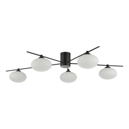 Där Lighting JAS5422 - Накладна люстра JASPER 5xG9/25W/230V чорна
