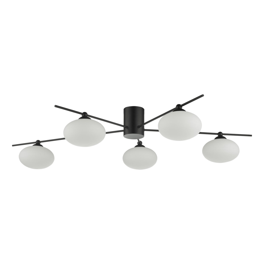 Där Lighting JAS5422 - Накладна люстра JASPER 5xG9/25W/230V чорна