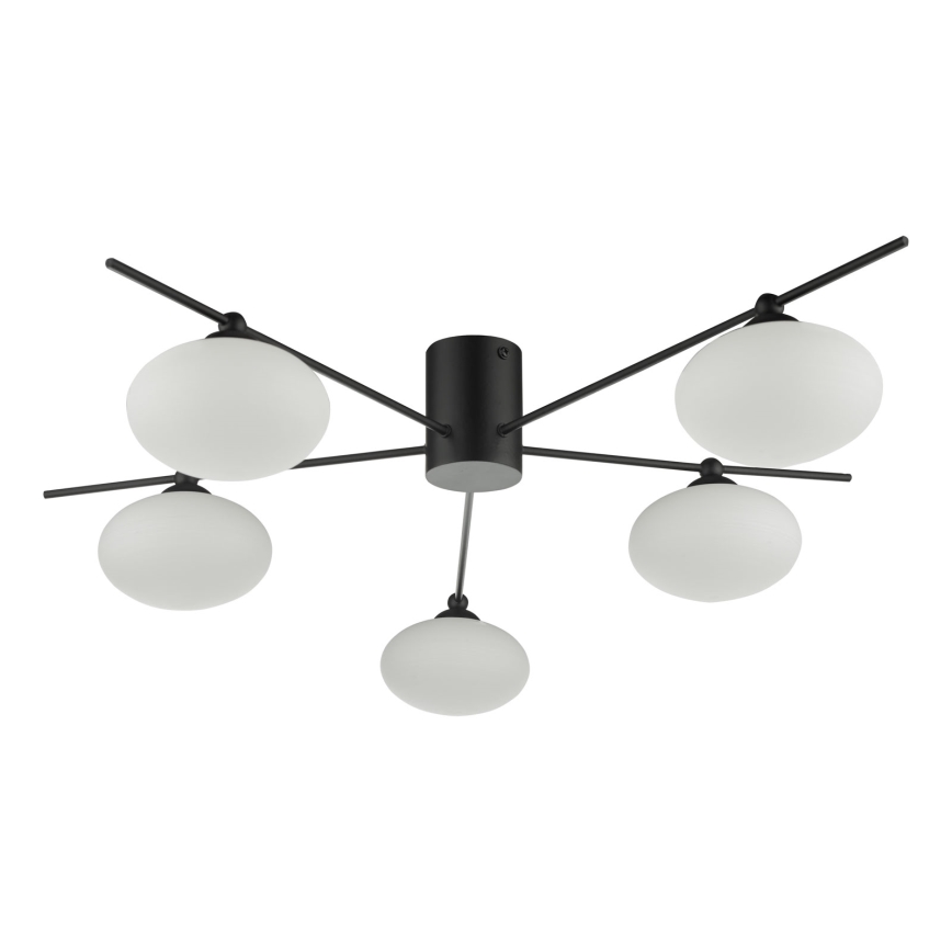 Där Lighting JAS5422 - Накладна люстра JASPER 5xG9/25W/230V чорна