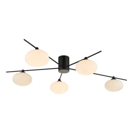Där Lighting JAS5422 - Накладна люстра JASPER 5xG9/25W/230V чорна