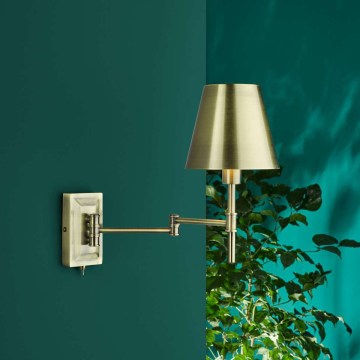 Där Lighting KEN0775 - Гибкий настенный светильник KENSINGTON 1xE14/25W/230V латунь