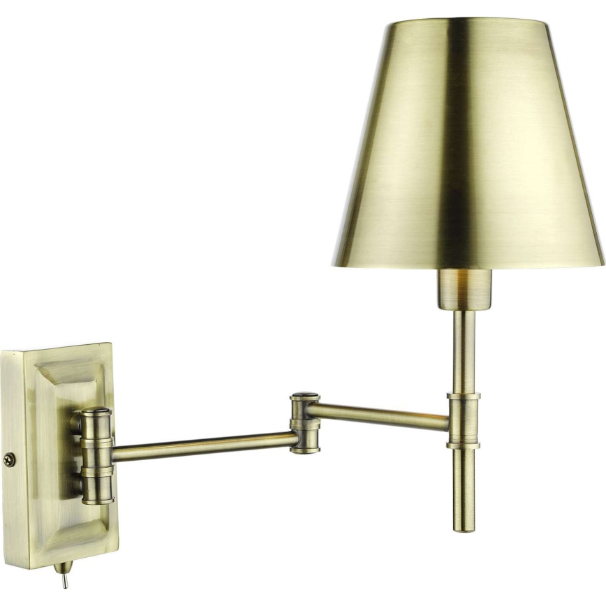 Där Lighting KEN0775 - Гибкий настенный светильник KENSINGTON 1xE14/25W/230V латунь