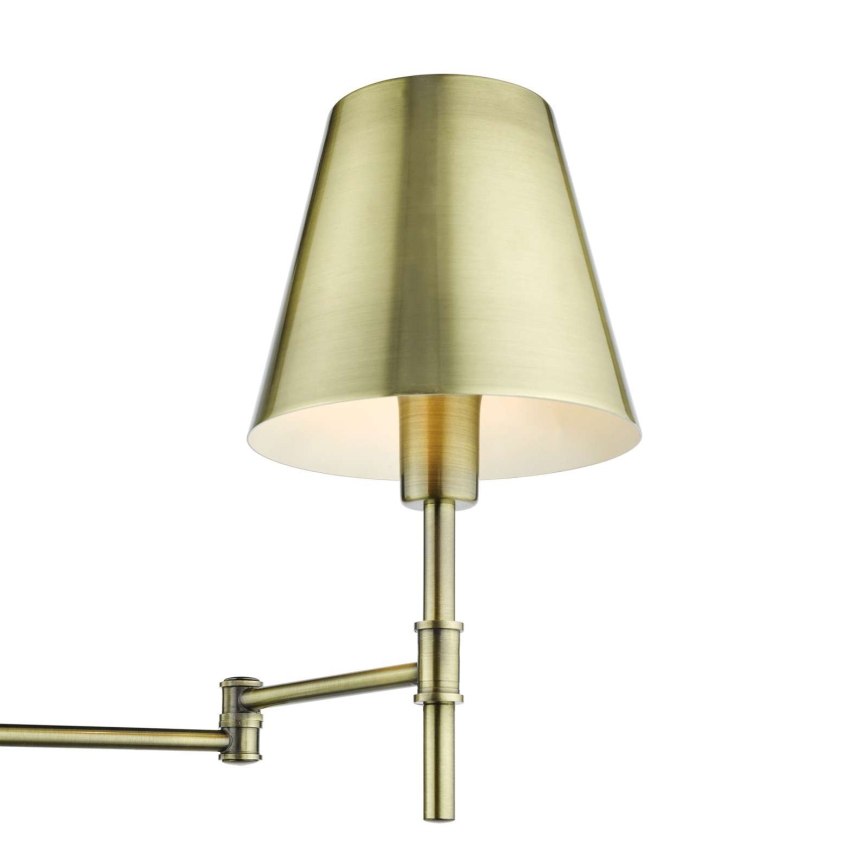 Där Lighting KEN0775 - Гибкий настенный светильник KENSINGTON 1xE14/25W/230V латунь