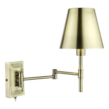 Där Lighting KEN0775 - Гнучкий настінний світильник KENSINGTON 1xE14/25W/230V, латунь
