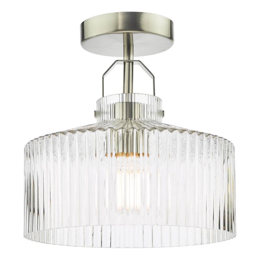 Där Lighting LEN4846 - Накладная потолочная люстра LENKA 1xE27/60W/230V матовый хром