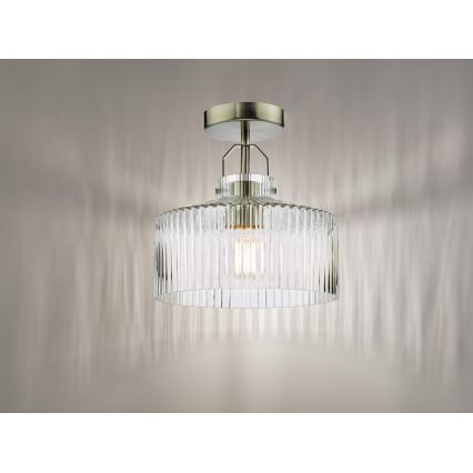 Där Lighting LEN4846 - Накладная потолочная люстра LENKA 1xE27/60W/230V матовый хром