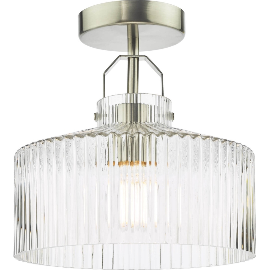 Där Lighting LEN4846 - Накладная потолочная люстра LENKA 1xE27/60W/230V матовый хром
