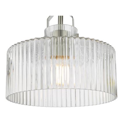 Där Lighting LEN4846 - Накладная потолочная люстра LENKA 1xE27/60W/230V матовый хром