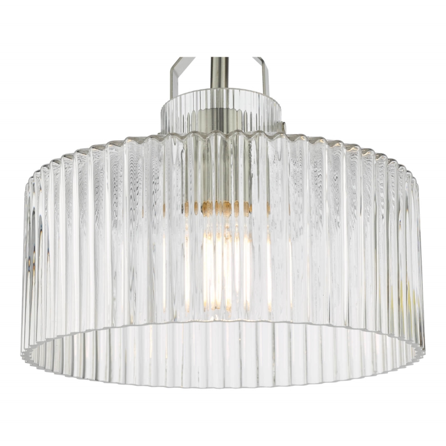 Där Lighting LEN4846 - Накладная потолочная люстра LENKA 1xE27/60W/230V матовый хром