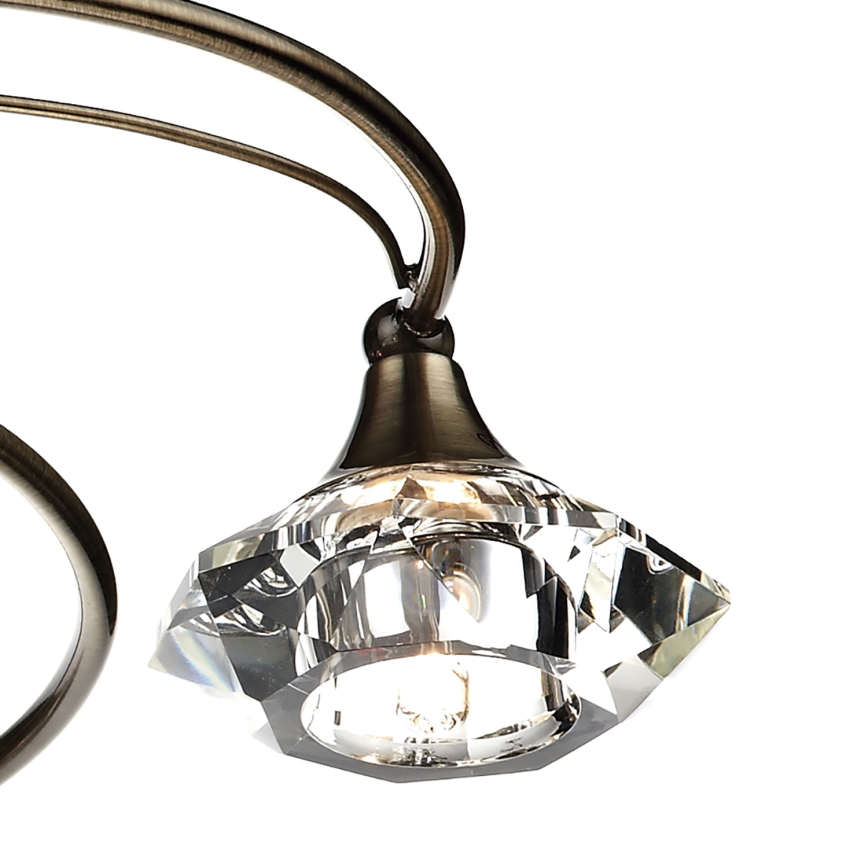 Där Lighting LUT0675 - Накладна люстра LUTHER 6xG9/40W/230V латунь