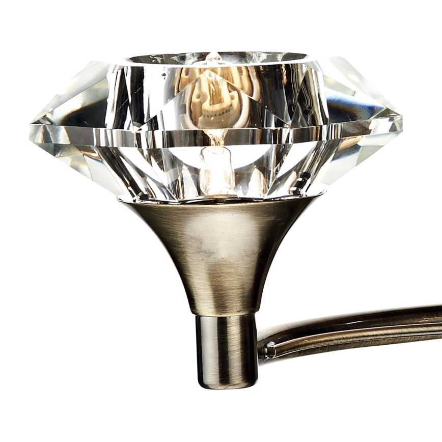 Där Lighting LUT0975 - Настенный светильник LUTHER 2xG9/40 Вт/230 В латунь