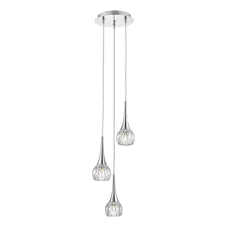 Där Lighting LYA0350 - Люстра на тросі LYALL 3xG9/40W/230V глянцевий хром