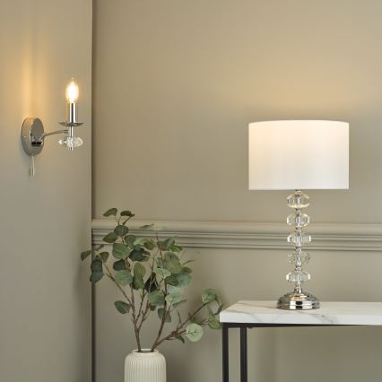 Där Lighting OLE0750 - Настінний світильник OLEANA 1xE14/40W/230V, блискучий хром