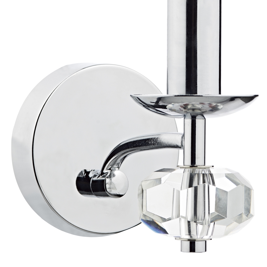 Där Lighting OLE0750 - Настінний світильник OLEANA 1xE14/40W/230V, блискучий хром
