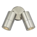 Där Lighting ORT0968 - LED зовнішній настінний точковий світильник ORTEGA 2xGU10/5W/230V IP65 глянцевий хром
