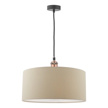 Där Lighting RON6529 - Підвісний світильник на тросі RONDA 1xE27/60W/230V бежевий