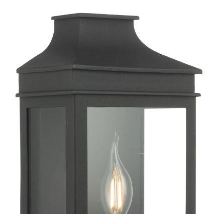 Där Lighting VAP5222 - Наружный настенный светильник VAPOUR 1xE14/60W/230V IP44 чёрный