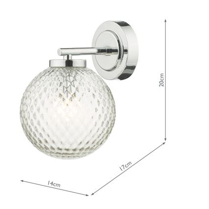 Där Lighting WAY0750 - Бра для ванной комнаты WAYNE 1xG9/3W/230V IP44 хром