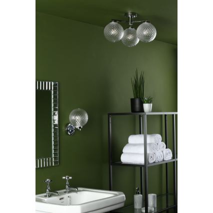 Där Lighting WAY0750 - Бра для ванной WAYNE 1xG9/3W/230V IP44 полированный хром