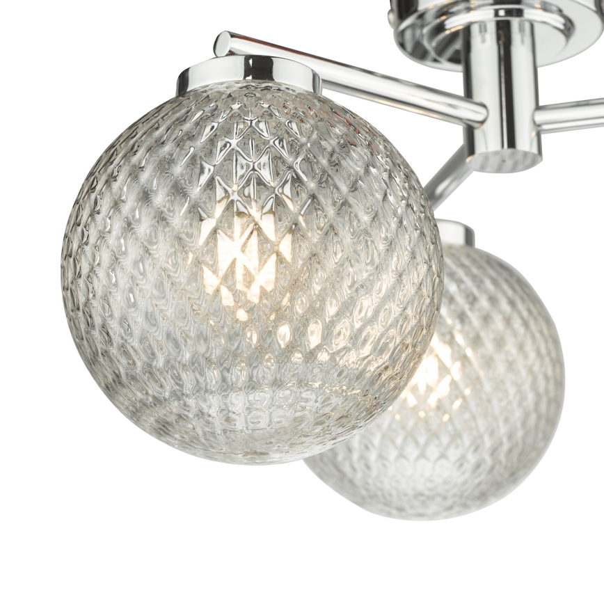 Där Lighting WAY5350 - Накладна люстра для ванної кімнати WAYNE 3xG9/3W/230V IP44 блискучий хром