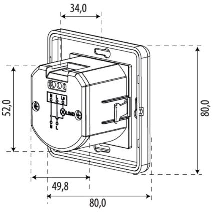 Датчик движения SENSOR 1200W, белый