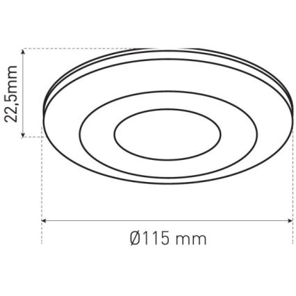 Датчик присутності PRES SENSOR 2000W білий