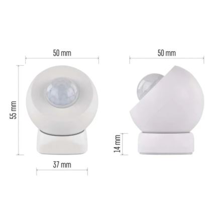 Датчик руху GOSMART 1xCR123A