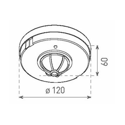Датчик руху PIR 1200W/230V