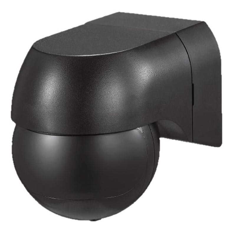 Датчик руху PIR 180° 400W/230V IP44 чорний