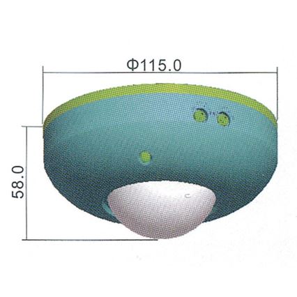 Датчик руху PIR B 360° 1200W/230V білий