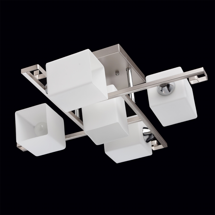 De Markt - Підвісна люстра ALPHA 5xE14/60W/230V кутовий