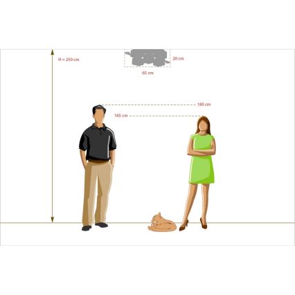 De Markt - Підвісна люстра ALPHA 5xE14/60W/230V кутовий