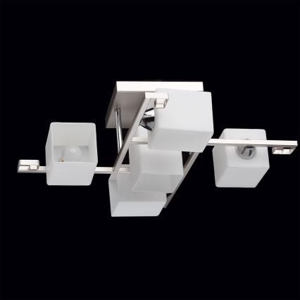 De Markt - Підвісна люстра ALPHA 5xE14/60W/230V кутовий