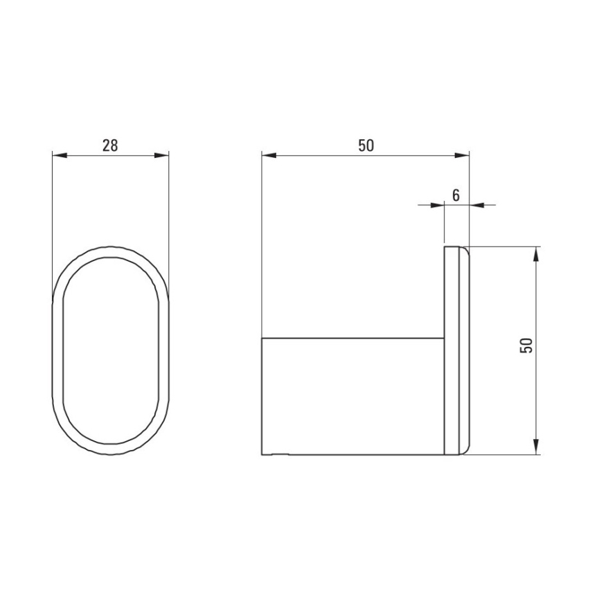 Deante ADR_0111 - Настенный крючок ROUND, глянцевый хром