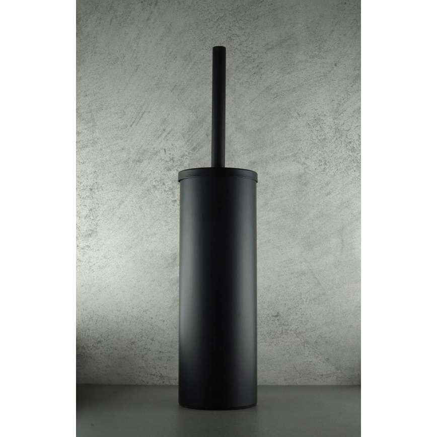Deante ADR_N712 - Напольный ершик для унитаза ROUND, чёрный