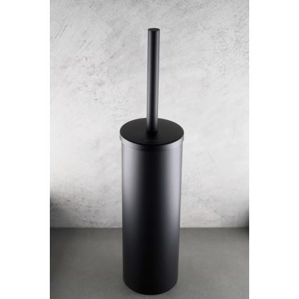 Deante ADR_N712 - підлоговий йоршик для унітазу ROUND, чорний