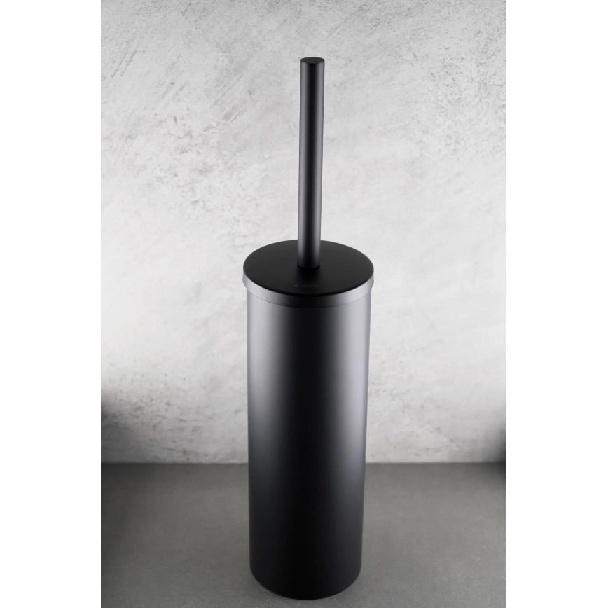 Deante ADR_N712 - підлоговий йоршик для унітазу ROUND, чорний