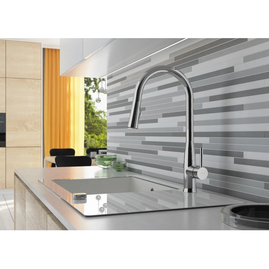 Deante BDH_072M - Змішувач для раковини з висувним душем LUKRECJA глянцевий хром