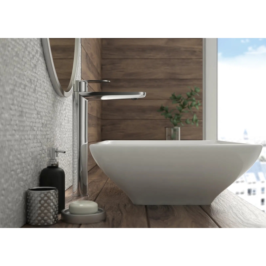 Deante BGA_020K - Змішувач для умивальника ALPINIA, глянцевий хром