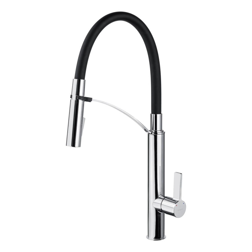 Deante BGB_B720 - Смеситель для мойки с гибким изливом GERBERA черный/хром