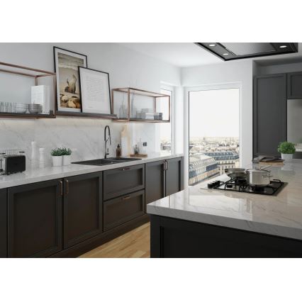 Deante BGB_B720 - Смеситель для мойки с гибким изливом GERBERA черный/хром