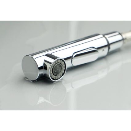 Deante BKM_073M - Смеситель для мойки с выдвижным душем MOMI, блестящий хром