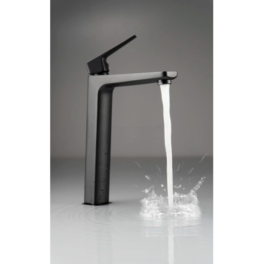 Deante BQL_N20K - змішувач для умивальника BLUR, чорний